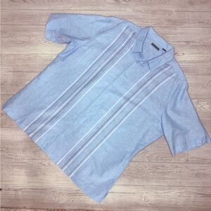 Cubavera shirt sleeve light linen blend Hawaiian button front tropical shirt 2xL